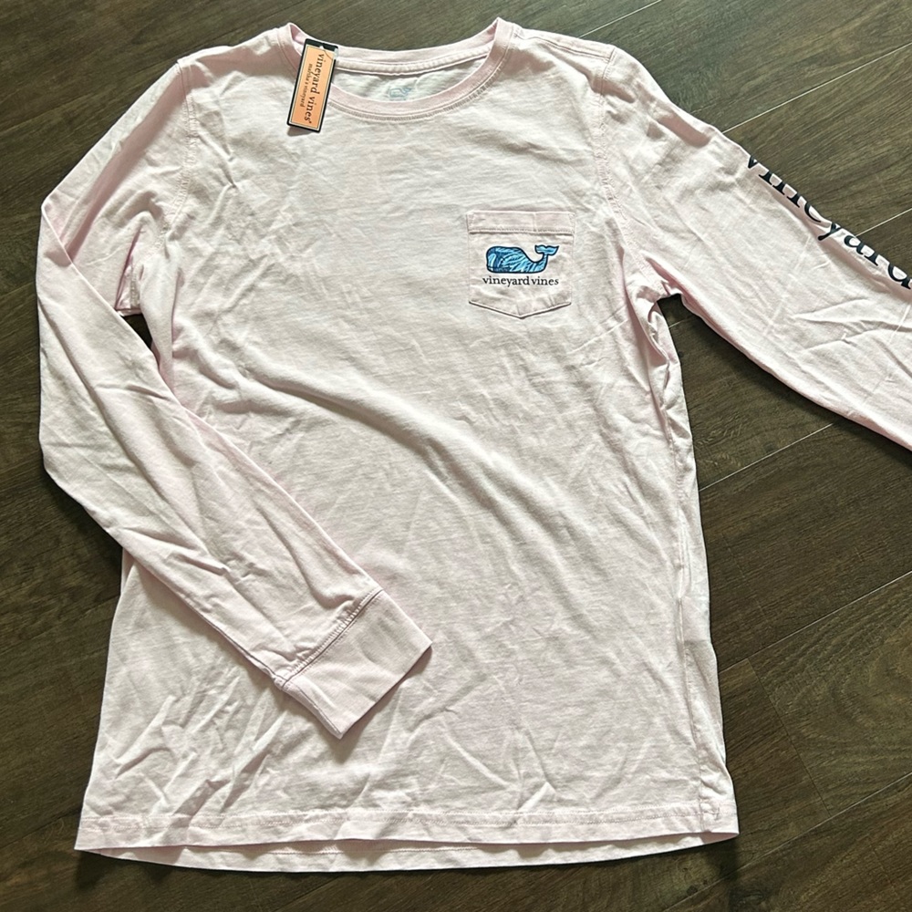 Brand NEW with tags Vineyard Vines Light Pink Long Sleeve Tee